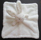 Sl Home Fashions White Bunny Baby Security Blanket Lovey Thick Plush 2022 14x14 