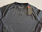 Under Armour Compression Shirt Men s Xl Gray Long Sleeve Heat Gear  Nwt  1257471