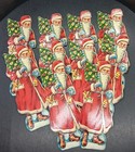 Vintage 1930 German Santa Claus Ws Schultz Embossed Diecut Scrap Papers