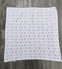 Kidgets Pink White Star Baby Girl Blanket Security Lovey Soft Girl 28x28 