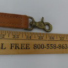 King Ranch Brown Leather Shoulder Strap Adjustable Padded Horse Bit Clips