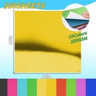 100 Sheets Metallic Mixed Cardstock Paper Bulk     12  X 12  Foil Board Assorted C