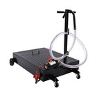 25 Gallon Oil Drain Pan Tank Low Profile Dolly With 155w Electric Pump 12v