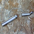 Vintage 925 Sterling Silver Chatelaine Sewing Needle Case Necklace Pendant