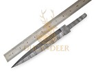10  Long Handmade Damascus Steel Blank Blade Dagger Knife Dagger Blank Blade