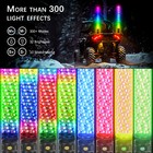 2x 1 3ft Thick Led Whip Spiral Chasing Rgb Fat Whip Light For Can Am Polaris Rzr