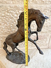 Vintage Large Horse Figurine Statue Bronze Copper Metal Sculpture Art Home Decor