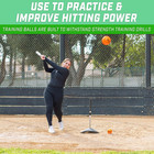 Gosports 16 Oz Weighted Training Softballs  6 Pack - Choose Standard Or Pro