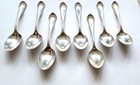 8  gorham  Lancaster Rose Pattern  5-7 8  Sterling Silver Spoons - 201 Grams