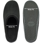 Alpine Swiss Wide Mens Fleece Clog Slippers   Wide Width Slip-on House Shoes