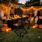 Metal Skeleton Halloween Garden Stake Spooky Yard Art Lawn Sign Decor