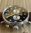 Shinola Argonite-5021 Detroit Chronograph Date Black Dial Quartz Brown Leather