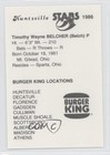 1986 Burger King Huntsville Stars Tim Belcher M5x