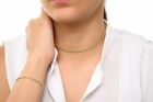 14k Solid Yellow Gold Cuban Chain Necklace  Italy