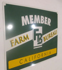 Farm Bureau  The State Of California-education   Insurance-metal Sign- 14x11 Nos