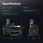 Vivosun 9000 Gph Submersible Water Pump 620w Pond Pump 26 5 Ft ultra Quiet