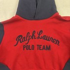 Polo Ralph Lauren Embroidered Hoodie Long Sleeve Fleece Blue Red Youth Large