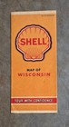 Lot Of 5 Original Vintage 1940s Shell Road Maps And Travel Guides - No Dups 