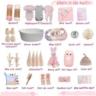 27-piece Baby Girl Shower Gift Basket Set - Newborn Essentials  Large Pink Gift 