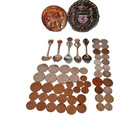 Junk Drawer Lot Random Vintage Queen Elizabeth Coins Spoons World Collectibles