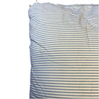 Antique 1930 s Standard Feather Bed Pillow White Blue Ticking 3 6lbs 27 X 18   1