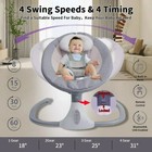Electric Baby Bouncer Chair Infant Bouncer Chair W remote Control mosquito Net
