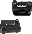 Qianrenon Db9 Panel Mount Straight Through Connector Adapter 9-pin Rs232 Serial