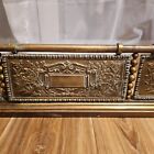 Vintage Antique Brass Fireplace Fender  55  In Long  Great Condition 
