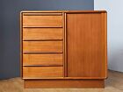 Kibaek Mobelfabrik Denmark Tambour Door Teak Gentlemans Chest