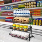 4 Tiers Retail Display Shelf Candy Display Rack Supermarket Store Display Rack