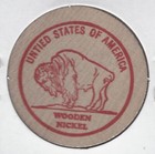 1973  C v  Coin Show  Indio California  Token  Buffalo Wooden Nickel