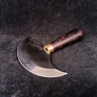 Half Round Blade Leather Craft Knife Ebony Wood Handle Skiving Cutter Tool