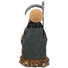 Santa Muerte 12 sentada Resin Statue Holy Death Grim Reaper Skull Sitting  6640