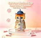 Luxury New  2026  Starbucks Singapore X Mofusand Collection Cat Shaped Glass Cup