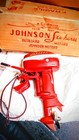 Vintage Johnson Miniature Toy Outboard Boat Motor Made In Japan Tested 