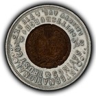 Encased Cent 1906 1c Indian Head Cent - Luster - Pittsburg Good Luck - Sku-z5772
