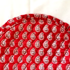 Vera Bradley Ruffle Cosmetic Makeup Bag Petite Red Bandana Paisley 8  X 5 