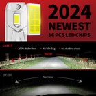 Lasfit H11 H9 H8 Led Headlight Bulb Low Beam Fog Light 70w 7000lm 6000k White 2x