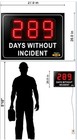  Days Without Incident Electric Sign 11 x15  Safety Scoreboard  Days Without A