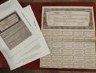 China 1937 Chinese Malaya Stamps  Liberty Bond   1000 Dollars Pass-co Loan Stock