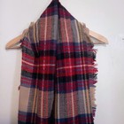 Oversized Tartan Plaid Blanket Scarf-one Size-fringe-soft-shawl-86  X 27 