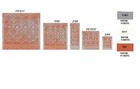 Trellis Bohemian Runner - 2 x8  Rust  Moroccan Faded Transitional Area Rug - 511