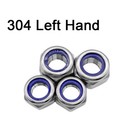 304 Stainless Steel Din985 Nylon Insert Lock Nut Hex Nylock Nut Left Hand Thread