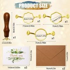 30pcs Wax Seal Stamp Kit vintage Classic Sealing Wax Stamp Heads With Wooden    