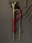 Vintage Brass Bugle 18        U s  Regulation Style Cavalry Bugle   unmarked 