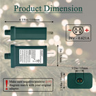 Replacement Power Supply For Led Xmas Tree Lights Dc 29v 0 621a - Ts-18wl29v