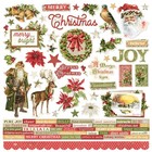 Yuletide 12x12 Collection Kit Simple Vintage Stories Christmas Papers   Stickers