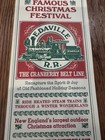 Vintage 1974 Edaville Railroad Train Locomotive Christmas Festival Brochure