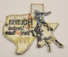 Vintage 1991 Houston Livestock Show   Rodeo Patch Texas Bull