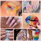 Jelly Rhinestones Bedazzling Kit Multicolor 3mm Flatback Resin Bedazzler Gems Us